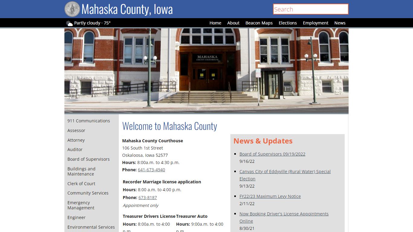 Welcome to Mahaska County, Iowa | mahaskacountyia.gov